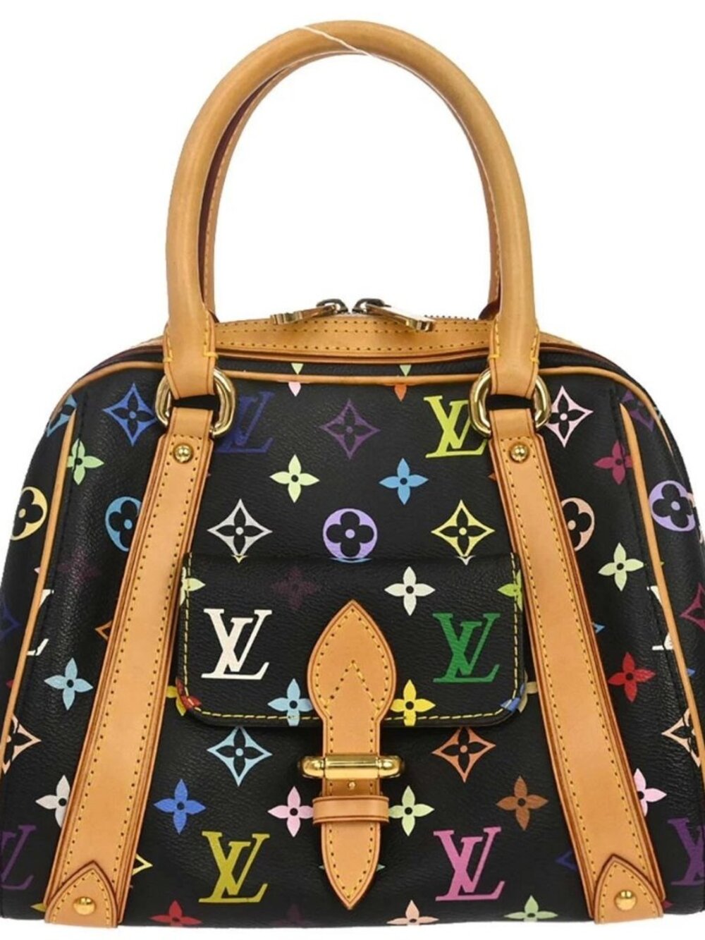 Louis Vuitton Black Monogram Multicolor Priscilla Handbag M40097